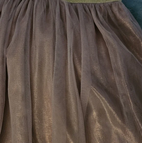 Nannette Pink and Gold Formal Kids Dress - Picture 7 of 10